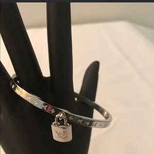 Louis Vuitton silver bangle bracelet